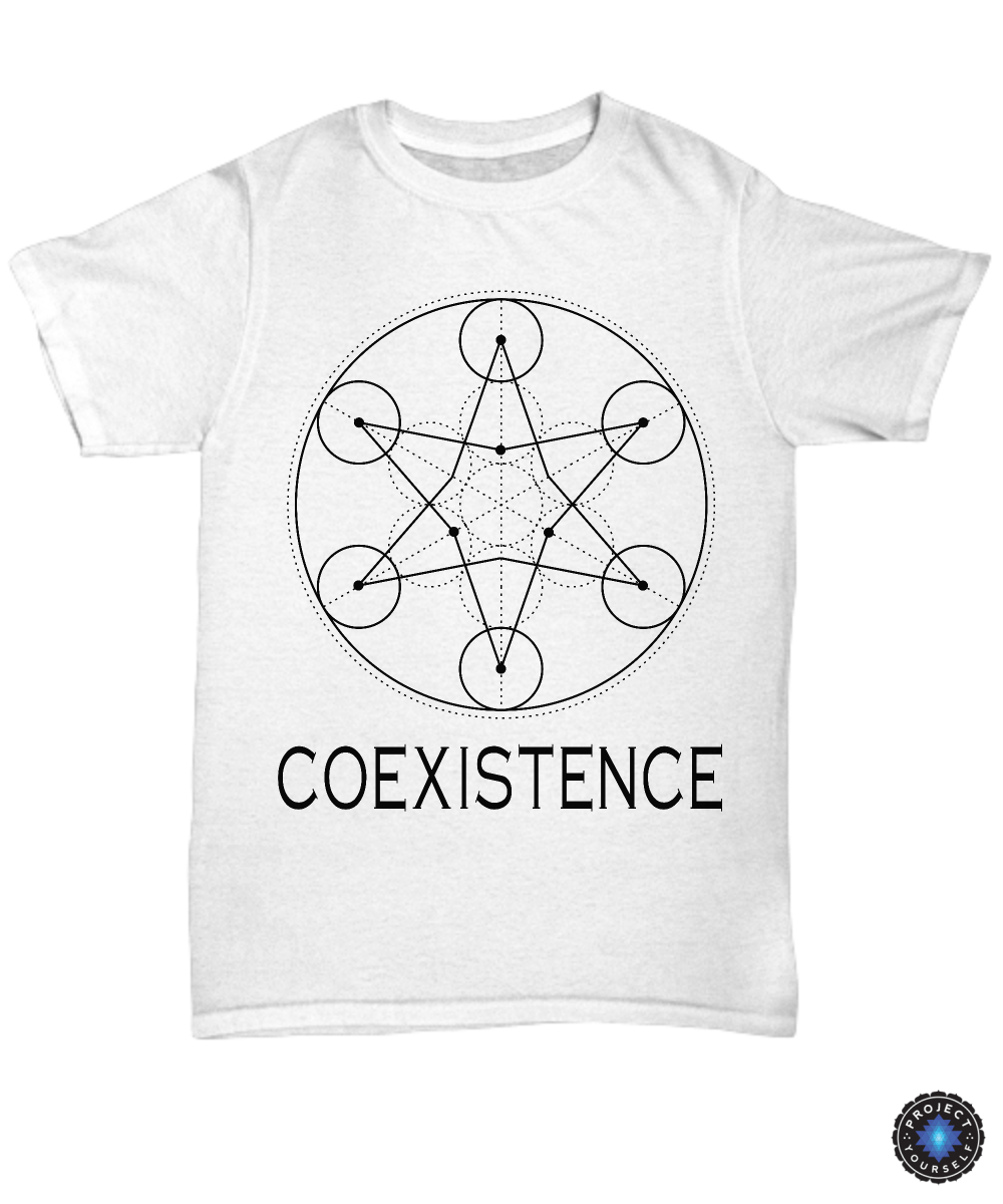 Coexistence Unisex Tee / White / sml Shirt / Hoodie