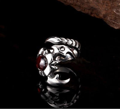 Cool Stainless Steel Crystal Scorpion Ring Rings