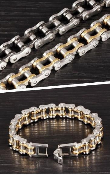 Cool Stainless Steel Men's Biker Chain Bracelet Bracelet