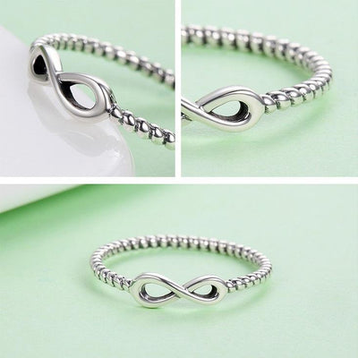 Dainty Sterling Silver Infinity Ring Rings