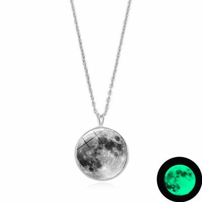 Dark Side of The Moon Necklace Gray Necklace
