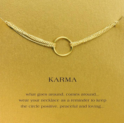 Double Chain Karma Circle Bracelet Bracelet