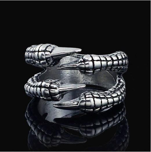 Mens Dragon Claw Ring Red Cubic Zirconia Stainless India | Ubuy