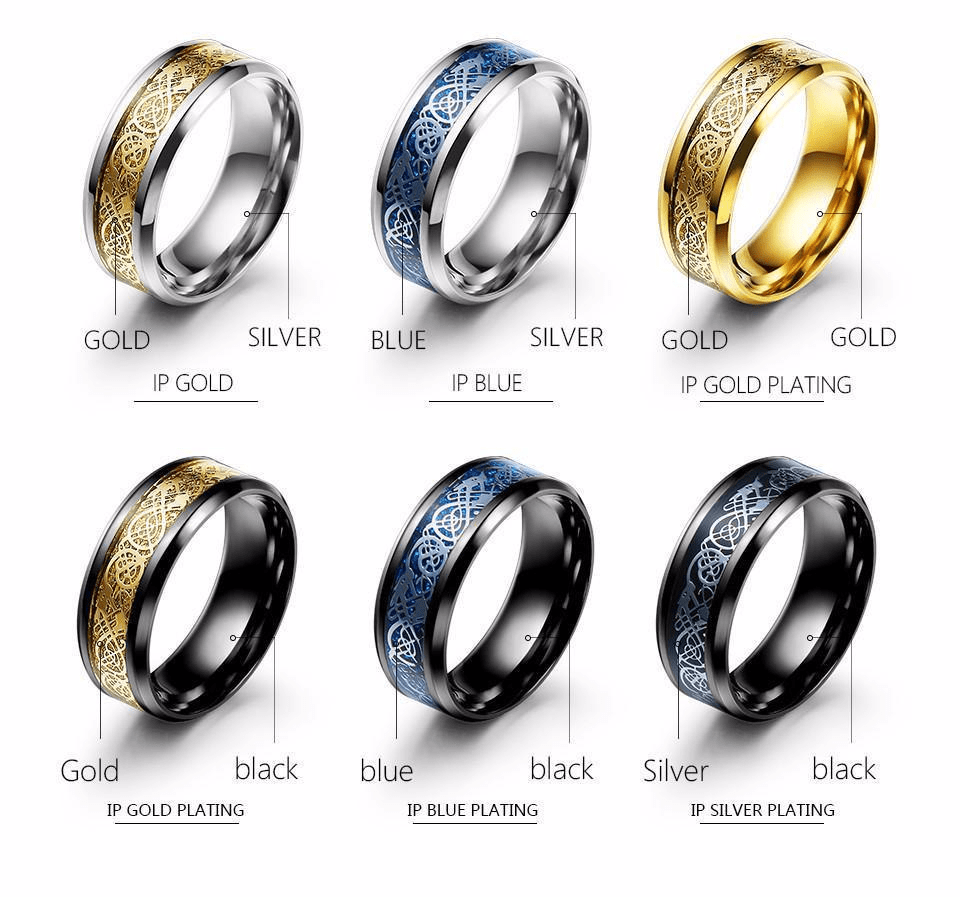 Dragon Titanium Ring Rings