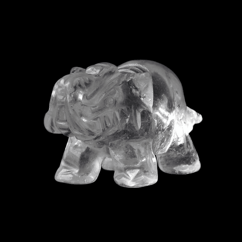 Elephant Stone Totem Clear Crystal Crystals