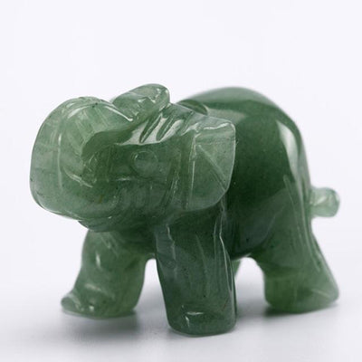 Elephant Stone Totem Green Aventurine Crystals