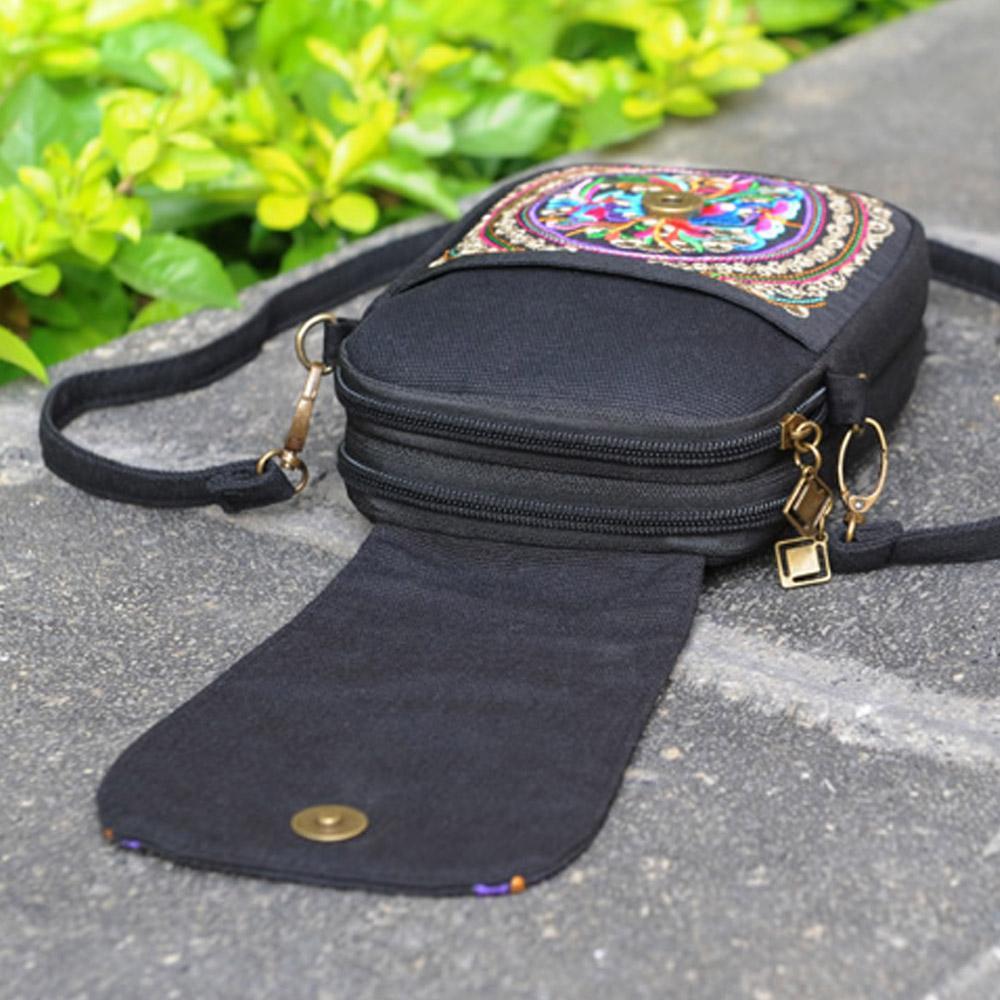 Embroidered Floral Boho Purse Bags