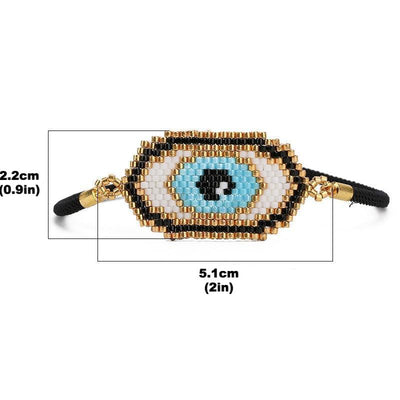 Evil Eye Miyuki Seed Beads Bracelet Bracelet