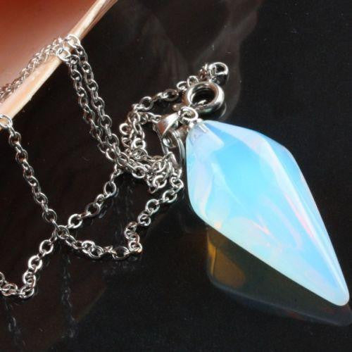 Faceted Crystal Opal for Cleansing Opal Pendulum