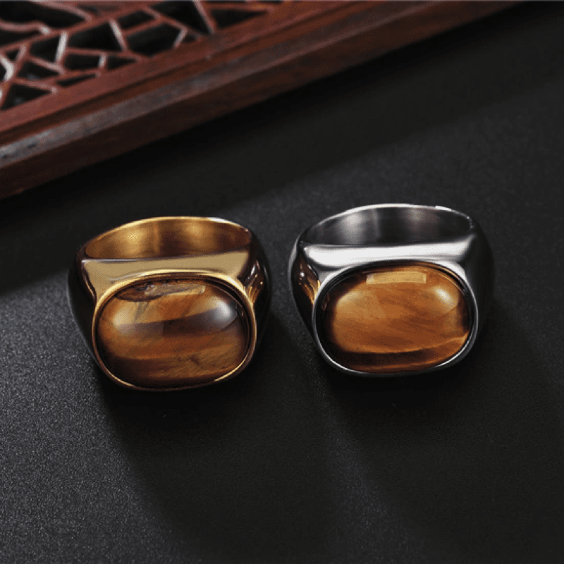 Ferocity Tiger Eye Signet Ring – Project Yourself