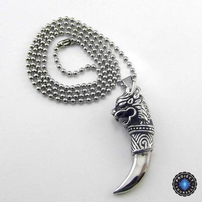 Gallant Dragon Titanium Pendant Necklace Necklace