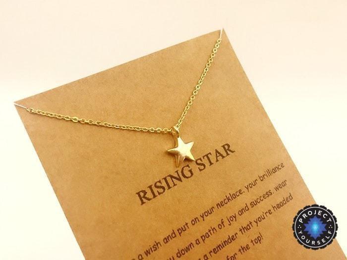 Handmade Gold Plated Star Pendant Necklace