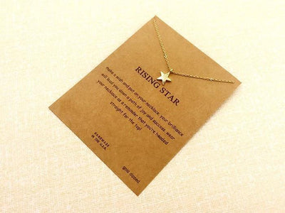 Handmade Gold Plated Star Pendant Necklace