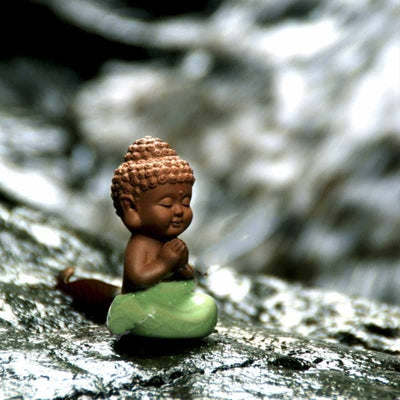 Little Buddha Meditating Figurines