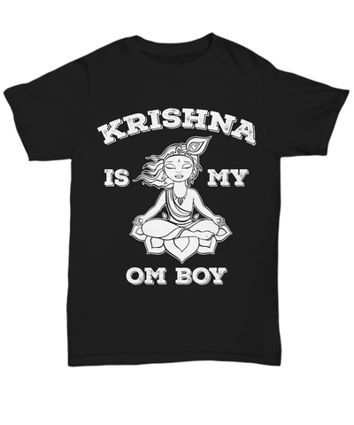 Krishna Is My Om Boy Unisex Tee / Black / sml Shirt / Hoodie