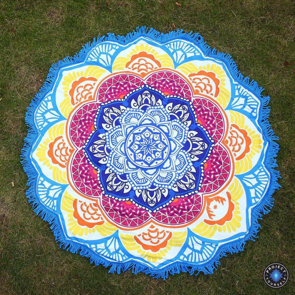 Limited Edition Rounded Mandala Boho Tapestry Tapestry