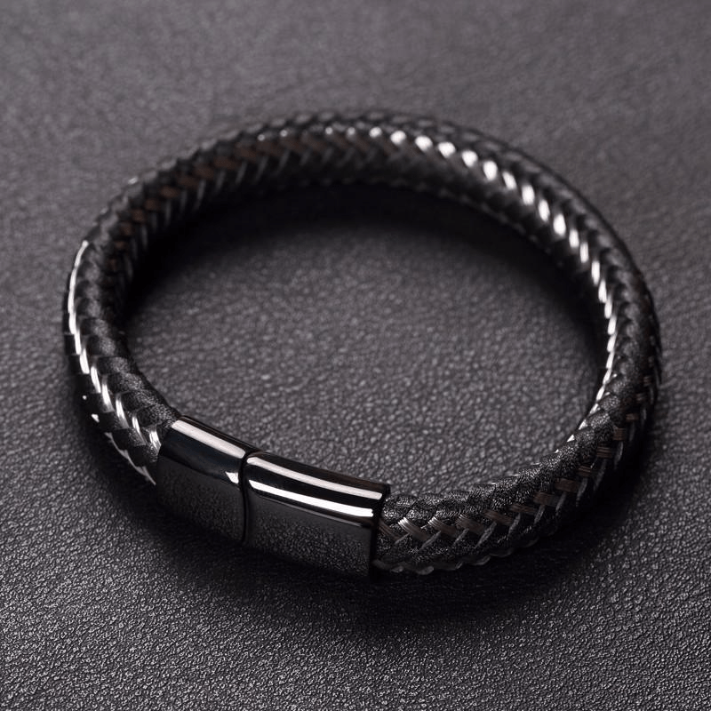 Limited Edition Stainless Steel Wire Cable Leather Bracelet – Project ...
