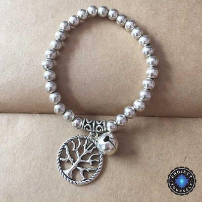 Limited Edition Tibetan Silver Beads Gypsy Charm Bracelet Tree of Life Bracelet