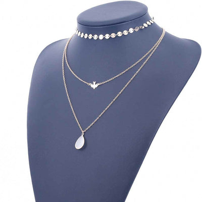 Love Of A Goddess Opalite Necklace Silver Necklace