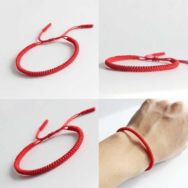 Lucky Handmade Buddhist Knots Rope Bracelet Bracelet