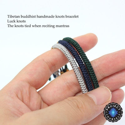 Lucky Handmade Buddhist Knots Rope Bracelet (New Colors!) Bracelet