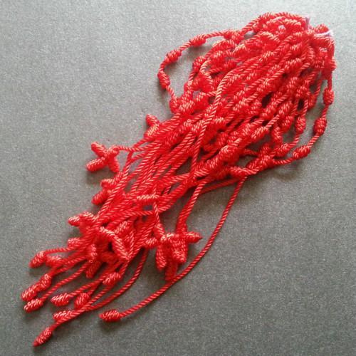 Lucky Handmade Decenario Rosary Bracelet Red (1 piece) Bracelet