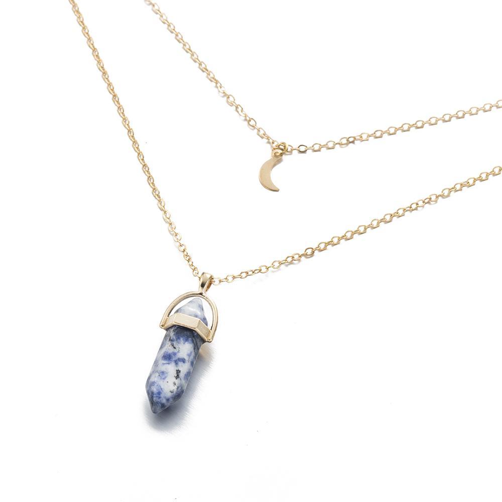 Moon Child Crystal Necklace Sodalite Necklace