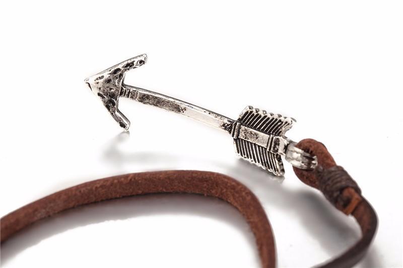 Multiwrap Arrow Leather Bracelet Bracelet