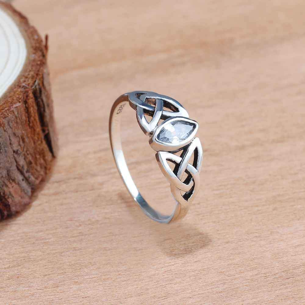 Mystic Triquetra Ring Rings