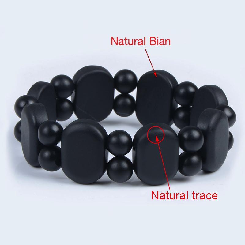 Natural Black Bian Stone Bracelet Bracelet