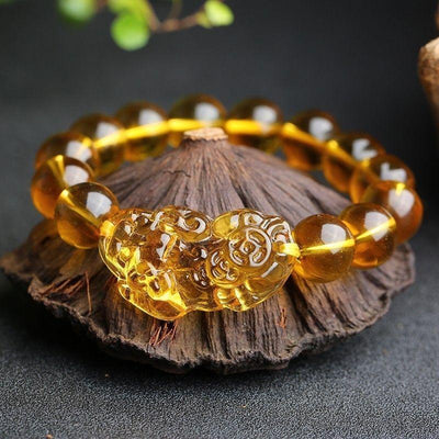 Natural Citrine Pi Xiu Wealth Bracelet Bracelet