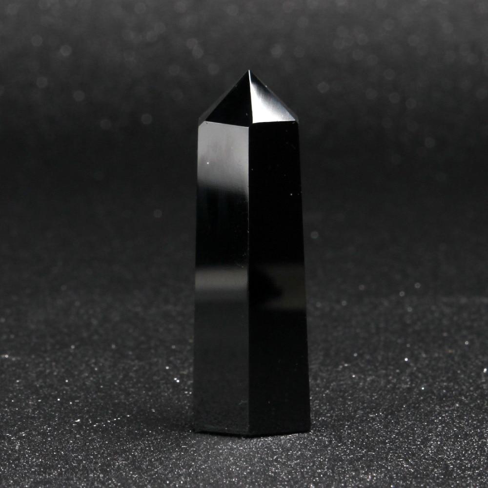 Natural Crystal Scepter Point Black obsidian Crystals