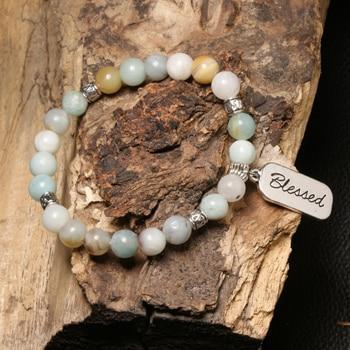 Natural Stone Blessed Bracelet Amazonite Bracelet