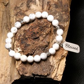 Natural Stone Blessed Bracelet Howlite Bracelet