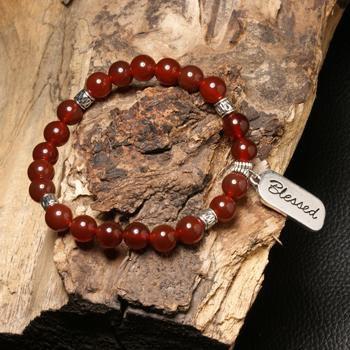 Natural Stone Blessed Bracelet Red Agate Bracelet