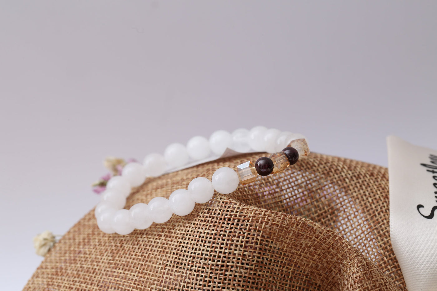 Natural White Chalcedony Positivity Bracelet Bracelet