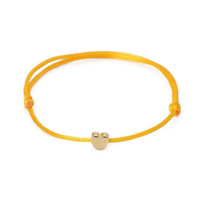 One Love Lucky Handmade Rope Bracelet Yellow - Gold Bracelet