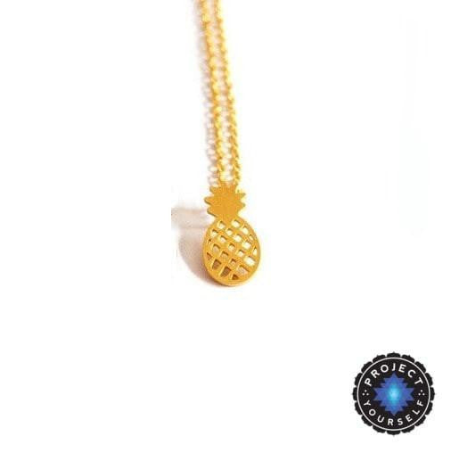 Pineapple Pendant Necklace 14K Gold Plated Necklace