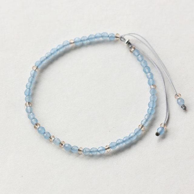 Powerful Mini Gemstone Bracelet Aquamarine Bracelet