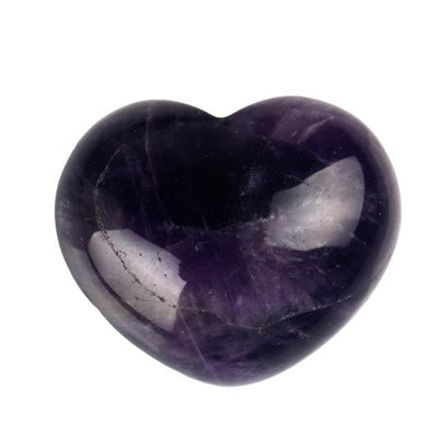 Powerful Reiki Heart Stone Amethyst Crystals