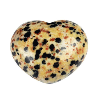Powerful Reiki Heart Stone Dalmatian Jasper Crystals