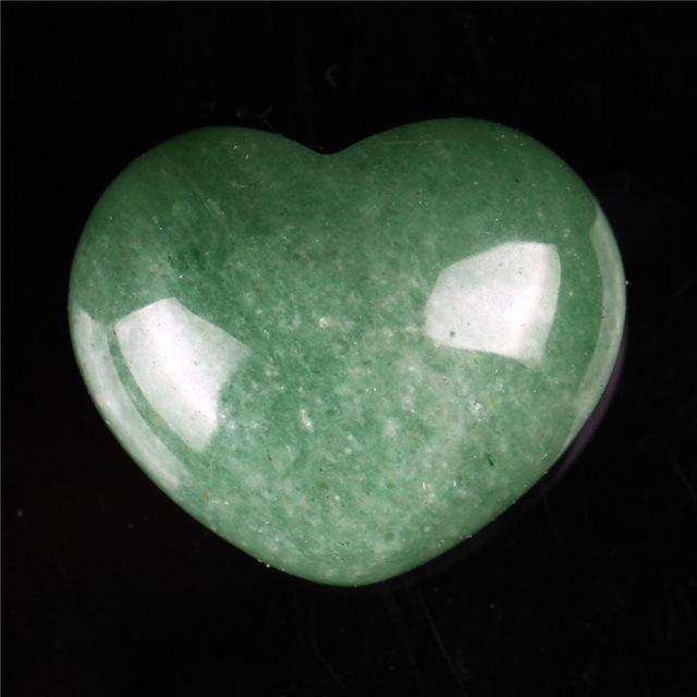 Powerful Reiki Heart Stone Green Aventurine Crystals