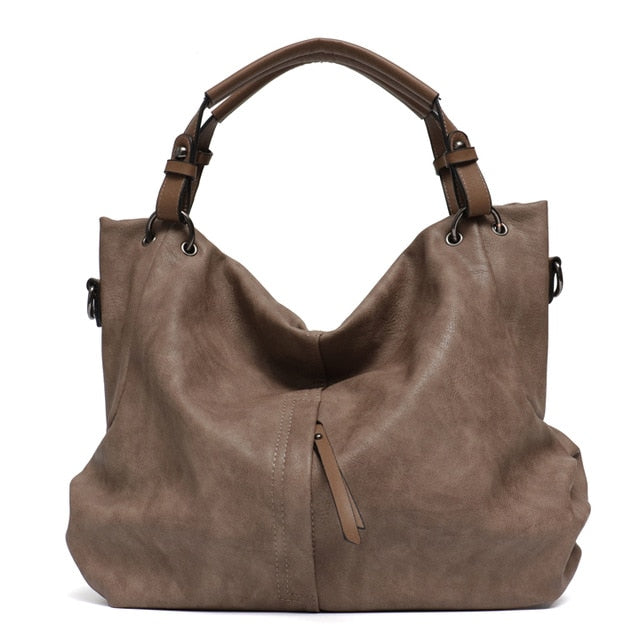 Vegan Leather Hobo Handbag