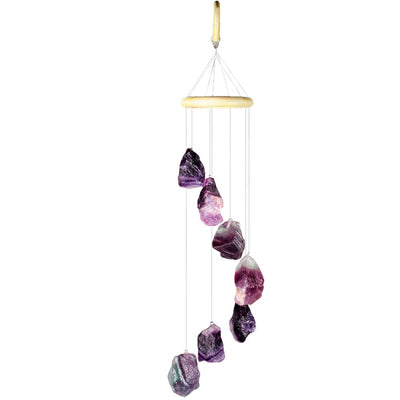 Purifying and Healing Raw Crystal Wind Chime