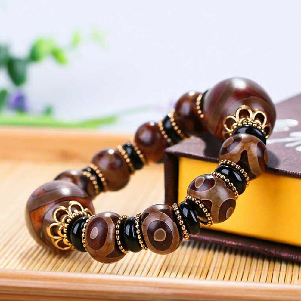 Tibetan Dzi Abundance Bracelet