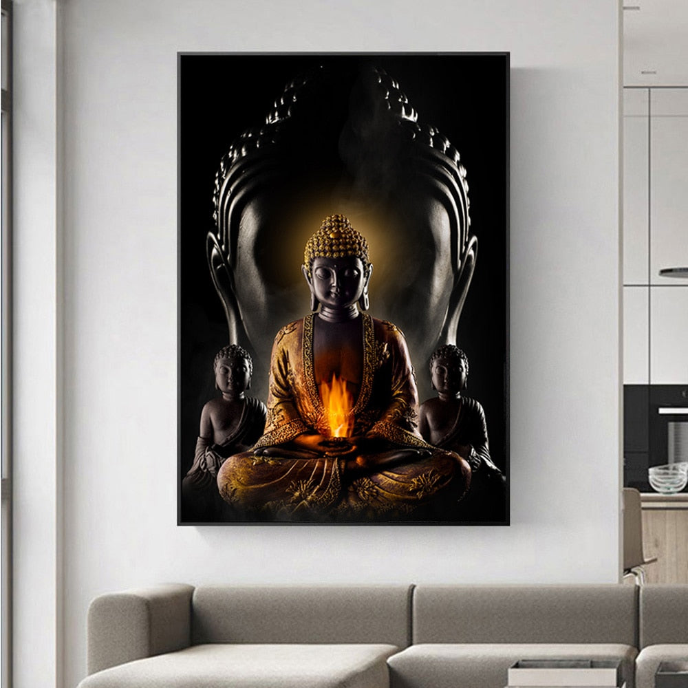 Nirvana Buddha Wall Art Painting