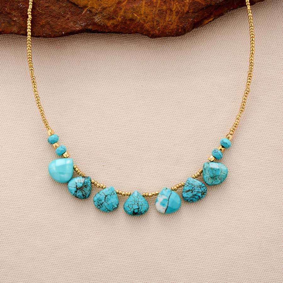 Heart Centered Turquoise Necklace