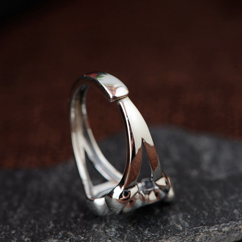 Sacred Om Silver Ring