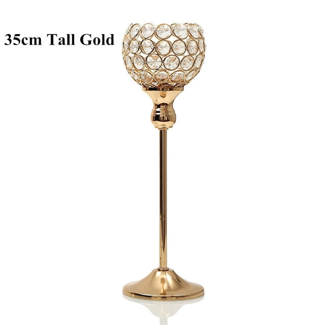 Elegant Crystal Candle Holder