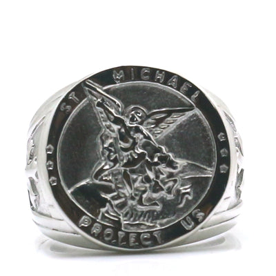 Saint Michael Stainless Steel Ring